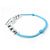 Bracciale in perle Silver Lockit di Louis Vuitton Blu - vista 3