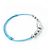 Bracciale in perle Silver Lockit di Louis Vuitton Blu - vista 5