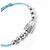 Bracciale in perle Silver Lockit di Louis Vuitton Blu - vista 6