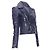 Chaqueta biker cropped de piel de cordero azul oscuro BALENCIAGA 2014 - vista 3