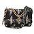 Borsa Chanel 19 in Tweed di Cotone Nero e Bianco