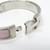 Hermès Bracelet en émail et métal Hermes Clic Clac H Argenté Rose  - vue 4