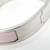 Hermès Bracelet en émail et métal Hermes Clic Clac H Argenté Rose  - vue 9