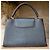 Louis Vuitton Capucines MM Borsa in pelle blu navy - vista 2