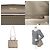 Borsa a spalla Valextra in greige Grigio - vista 5