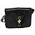 Céline Sac à épaule CELINE en cuir noir et or Auth mr1261 Doré