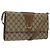 Borsa a spalla GUCCI GG Supreme PVC Beige Oro Auth BD1873 D'oro