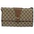 Borsa a spalla GUCCI GG Supreme PVC Beige Oro Auth BD1873 D'oro - vista 13