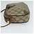 GUCCI GG Supreme Web Sherry Line Borsa PVC Beige Oro 156 02 066 Auth ki5606 D'oro - vista 3