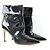 Paul Andrew Botas de couro verniz preto - vista 3