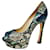 Saint Laurent Python Pumps Blau  - Ansicht 1