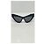 Gucci Sonnenbrille Katzenform Schwarz Acetat - Ansicht 4