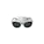 Versace Medusa Sonnenbrille aus blauem Metall  - Ansicht 1