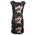 Vestido de encaje negro y nude de Vera Wang Rosa Carne