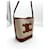 Borsa Céline in pelle e cotone beige - vista 3