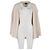 Rippstrick offener Cardigan von Theory aus cremefarbener Wolle Weiß Roh - Ansicht 4