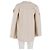 Rippstrick offener Cardigan von Theory aus cremefarbener Wolle Weiß Roh - Ansicht 6