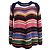Gestreifter Strickpullover von Ba&sh aus mehrfarbigem Baumwollgarn Mehrfarben