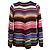 Gestreifter Strickpullover von Ba&sh aus mehrfarbigem Baumwollgarn Mehrfarben - Ansicht 3