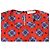 Top de seda roja con estampado de mosaico de hombros descubiertos Sandro Dalla - vista 5