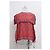 Top de seda roja con estampado de mosaico de hombros descubiertos Sandro Dalla - vista 6
