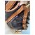 Louis Vuitton Theda Borsa a mano Monogram in pelle marrone - vista 3