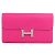 Hermès Cartera Larga Constance Hermes Rosa