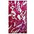 Toalla de baño Chanel Coco Beach rosa de algodón con camelia - vista 2