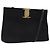 Borsa a spalla Salvatore Ferragamo in suede nero e oro Auth nb434 D'oro