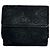 Céline Vintage Celine Macadam Monogram Velour Leather Wallet black