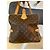 Louis Vuitton Monogram Hudson PM Borsa a mano marrone in pelle - vista 2