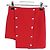 Falda mini asimétrica Versus Versace en poliéster rojo Roja - vista 4