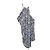 Vestido asimétrico Acne de poliéster estampado gris
