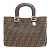 Fendi Zucca-Muster Handtasche Braun - Ansicht 2