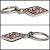 Loewe Men's Key Holder Ring Anagram Red - view 3