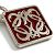 Loewe Men's Key Holder Ring Anagram Red - view 7