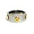 Anello in acciaio inossidabile e oro giallo Gucci - vista 2