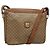 Céline Borsa a spalla in tela Macadam CELINE PVC beige oro Auth nb297 D'oro