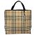 Borsa a mano in PVC beige, nera e argento con motivo Nova Check di BURBERRY Auth BD1373 Nero - vista 13