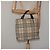 Borsa a mano in PVC beige, nera e argento con motivo Nova Check di BURBERRY Auth BD1373 Nero - vista 21