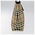 Borsa a mano in PVC beige, nera e argento con motivo Nova Check di BURBERRY Auth BD1373 Nero - vista 4