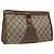 GUCCI GG Supreme Web Sherry Line Clutch Bag PVC Beige 89 01 033 Auth th5825
