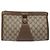 GUCCI GG Supreme Web Sherry Line Clutch Bag PVC Beige 89 01 033 Auth th5825 - vista 13