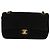 CHANEL Matelasse 20 Chain Shoulder Bag Suede Black Gold CC Auth 116698 Nero D'oro - vista 13