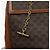 Céline Borsa a mano in tela Macadam CELINE in pelle PVC marrone oro Auth MY371 D'oro - vista 19