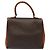 Céline Borsa a mano in tela Macadam CELINE in pelle PVC marrone oro Auth MY371 D'oro - vista 2