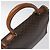 Céline Borsa a mano in tela Macadam CELINE in pelle PVC marrone oro Auth MY371 D'oro - vista 6
