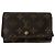 Vintage Louis Vuitton Leather Monogram Wallet Brown