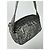 Vintage Chanel Monogram Schultertasche Silber Schwarz - Ansicht 10