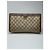 Clutch in pelle monogramma Ophidia vintage di Gucci Grigio - vista 2
